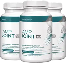 AMP Joint10 by Montra Health All 10 Ingredient Daily Joint Formula Bottles